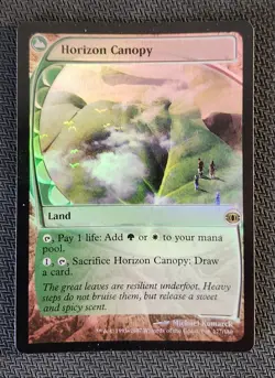 Horizon Canopy Foil NM Condition, English Future Sight MTG Magic Card, Dual Land - Image 1