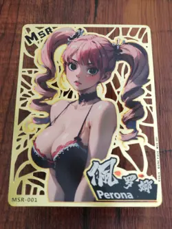 Perona - One Piece - Goddess Story Gold Metal MSR-001 Card - Image 1