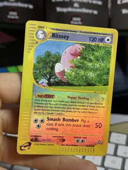 #2 Blissey 6/147 Aquapolis 2002 Reverse Holo Rare Pokemon Card TCG - Image 3
