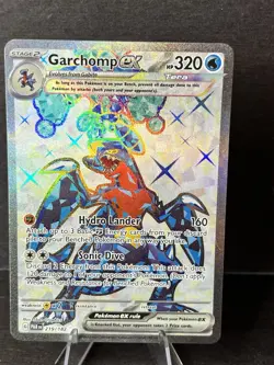 Pokemon Garchomp EX Holo Ultra Rare TCG Card Paradox Rift 219/182 - Image 1