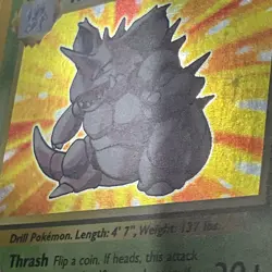 Nidoking 11/102 Holo Rare, Base Set Edition Pokemon Card 1999 WOTC MP - Image 5