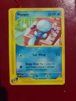 Pokemon TCG Wooper Aquapolis 66/147 Uncommon Card Non-Holo, Near Mint Condition - Image 1