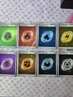 Pokemon 151 Holo Energy Complete Set Sve 001 - 008 S&V All 8 Cards - Image 3