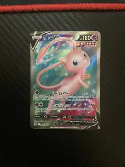 Pokemon TCG Mew V Full Art Holo Ultra Rare Card 250/264 Fusion Strike NM - Image 1