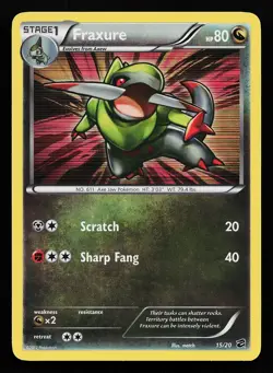 Fraxure 15/20 Holo Rare Dragon Vault Pokemon Card - Image 1