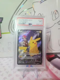 Pikachu TG16/TG30 Swsh11: Lost Origin Trainer Gallery Holo Card PSA 9 Mint - Image 1