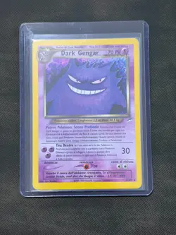 Pokemon Dark Gengar Neo Destiny Holo Card 6/105 WOTC Rare ITALIANO - Image 1