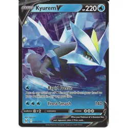 048/196 Kyurem V : Rare Holo V Card : SWSH-11 Lost Origin : Pokemon TCG - Image 1