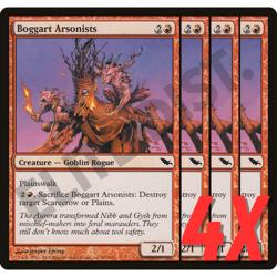 MTG Boggart Arsonists (Shadowmoor) 85/301 (NEAR MINT) (4X) - Image 1