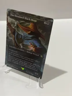 The Destined Black Mage - Foil - Borderless - Commander: Final Fantasy - NM- - Image 2