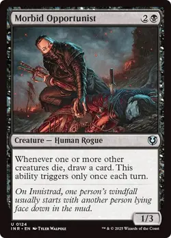 MORBID OPPORTUNIST x4 mtg NM-M Innistrad Remastered 4 Unc - Image 1