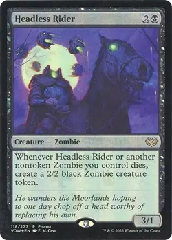 MTG Headless Rider - Media Promo, Unique & Misc. Promos, Lightly Played, English - Image 1