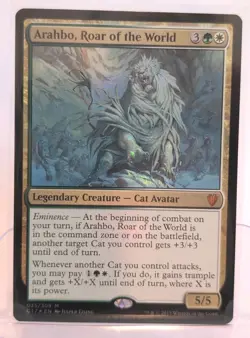 Arahbo, Roar of the World Commander 2017 Foil - Image 1