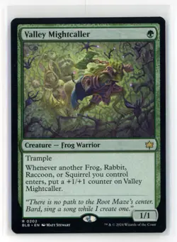 MtG BLB Valley Mightcaller #0202 Non - Foil - Image 1