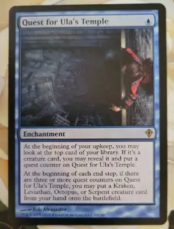 MTG Quest for Ula's Temple x1 NM ~Worldwake (Magic the Gathering)*Free Shipping* - Image 1