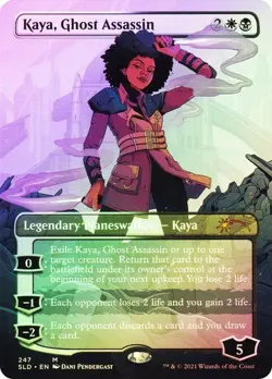 MTG - Kaya, Ghost Assassin - Borderless Foil - Secret Lair - Magic the Gathering - Image 1
