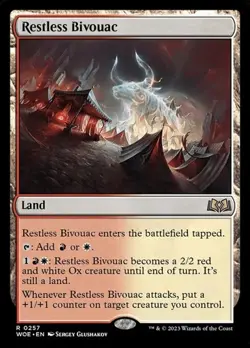 Restless Bivouac - Foil WoE LP MTG - Image 1