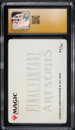 CGC Pristine 10 Sephiroth, Fabled Soldier Gold Stamped Final Fantasy MTG #44 - Image 2