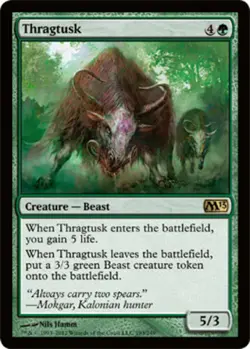 [1x] Thragtusk - Foil Played, English Magic 2013 MTG Magic - Image 1