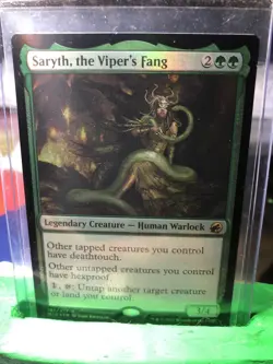 MTG Green Holo Lot Hermit Druid, Shigeki, Saryth Viper’s Fang - Image 4