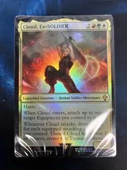 MtG Final Fantasy VII 7 Commander Deck Limit Break Sealed Brick w/ Tear Complete - Image 1