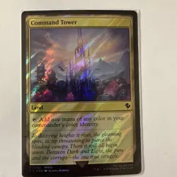 Command Tower (0382) (Surge Foil) C MTG FF Collector Commander 382 NM - Image 1
