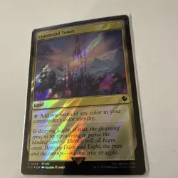 Command Tower (0382) (Surge Foil) C MTG FF Collector Commander 382 NM - Image 2
