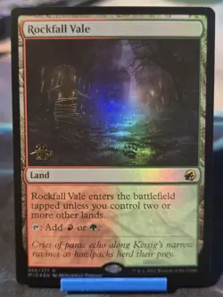 Rockfall Vale Innistrad: Midnight Hunt Regular foil Pre-release - Image 1