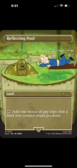 MTG - Reflecting Pool Foil Secret Lair Drop from Fallout Collection - Near Mint - Image 1