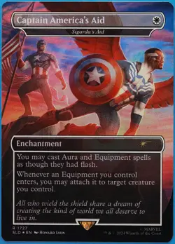 Captain America's Aid | Sigarda's Aid (Secret Lair) FOIL Secret Lair Drop (XXXXX - Image 1