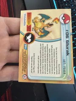Pokemon Topps Karte Glurak #06 TV Animation Edition Deutsch Top - Image 2