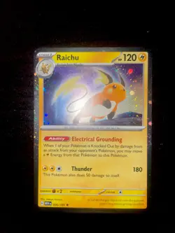Pokemon TCG: Raichu 026/165 Cosmos Holo 151 Sam's Club Exclusive Promo - Image 1