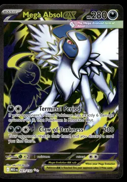 Pokemon TCG ME01: Mega Evolution #161/132 Mega Absol ex NM - Image 1