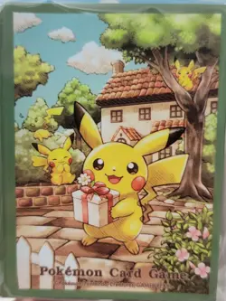 Japanese Pokemon Center Pikachu Gift Green Sleeves NEW - Image 3