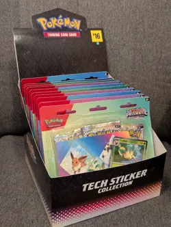 Pokemon Prismatic Evolutions 3 Pack Blister Booster Tech Sticker New 5 Lot - Image 2
