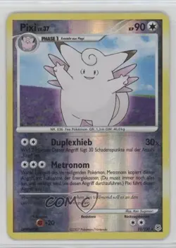 Clefable German Reverse Foil Pokemon Diamond & Pearl Base Set #22 2007 - Image 1