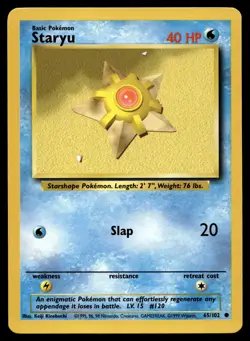 STARYU 65/102 COMMON BASE SET POKEMON - Image 1