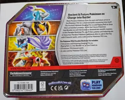 Pokemon Paradox Destinies Iron Boulder ex Tin w/5 Booster Packs New/Sealed - Image 2