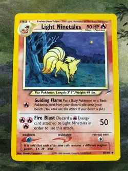 LIGHT NINETALES - 50/105 Neo Destiny Uncommon Pokemon Non Holo - Image 2