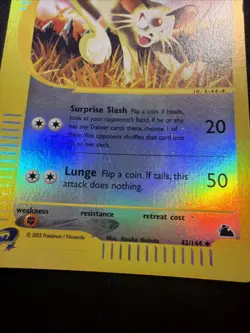 Pokemon TCG Skyridge Persian Reverse Holo 42/144 !! - Image 2
