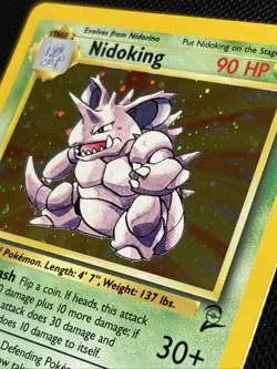 2000 Pokemon Game Base Set 2 11/130 Nidoking Holo - Image 2