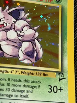 2000 Pokemon Game Base Set 2 11/130 Nidoking Holo - Image 3