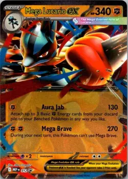 Pokemon TCG Mega Lucario ex Mega Evolution Promo #012 NM (SKU 1-1) - Image 1