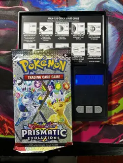 GOD PACKU 🔥22.41g🔥VERY HEAVY Prismatic Evolutions Pokemon Sealed Booster Pack - Image 1