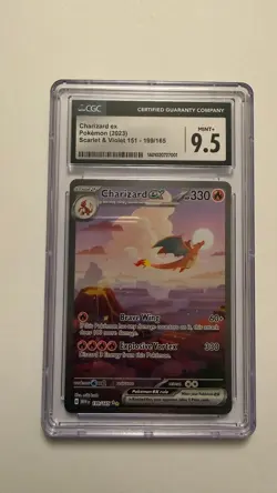 Charizard ex Special Illustration Rare Pokemon Scarlet & Violet 151 CGC 9.5 MINT - Image 1