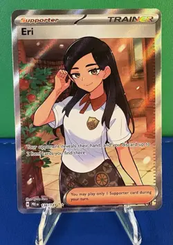 Pokemon TCG Prismatic Evolutions Eri Full Art Trainer Ultra Rare 136/131 - NM - Image 1