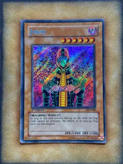 Yugioh Jinzo PSV-000 Secret Rare 1st Ed MP - Image 1
