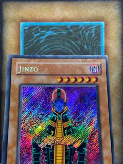 Yugioh Jinzo PSV-000 Secret Rare 1st Ed MP - Image 2