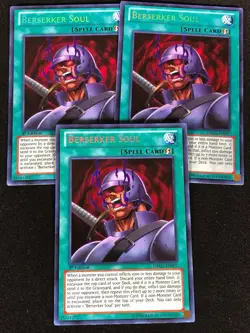 Yugioh Berserker Soul DRLG-EN007 1ST SECRET X3 (NM) - Image 1