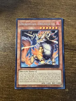 Dracotail Urgula JUSH-EN004 Justice Hunters Rare 1st Edition NM Yugioh - Image 1